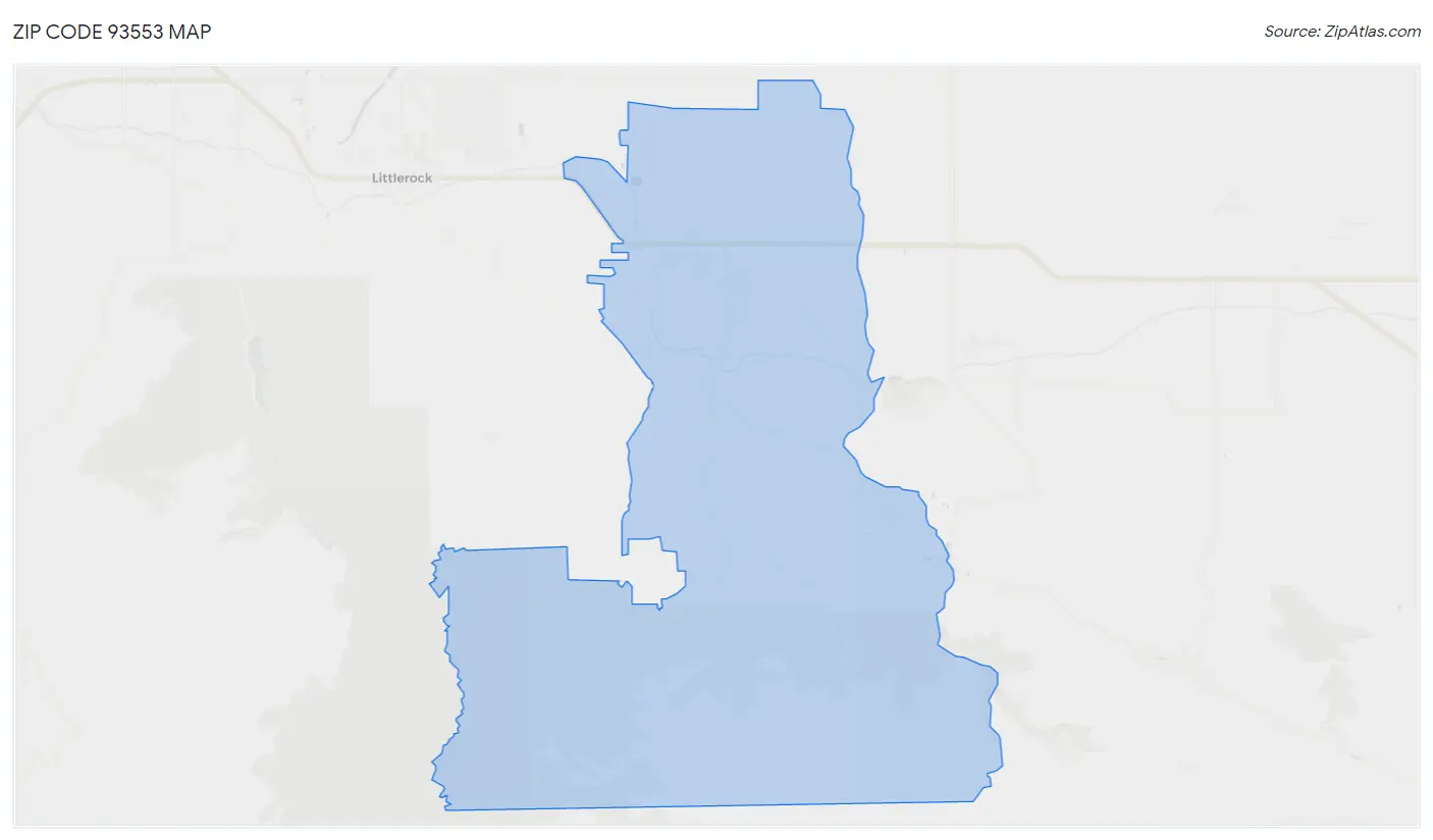 Zip Code 93553 Map