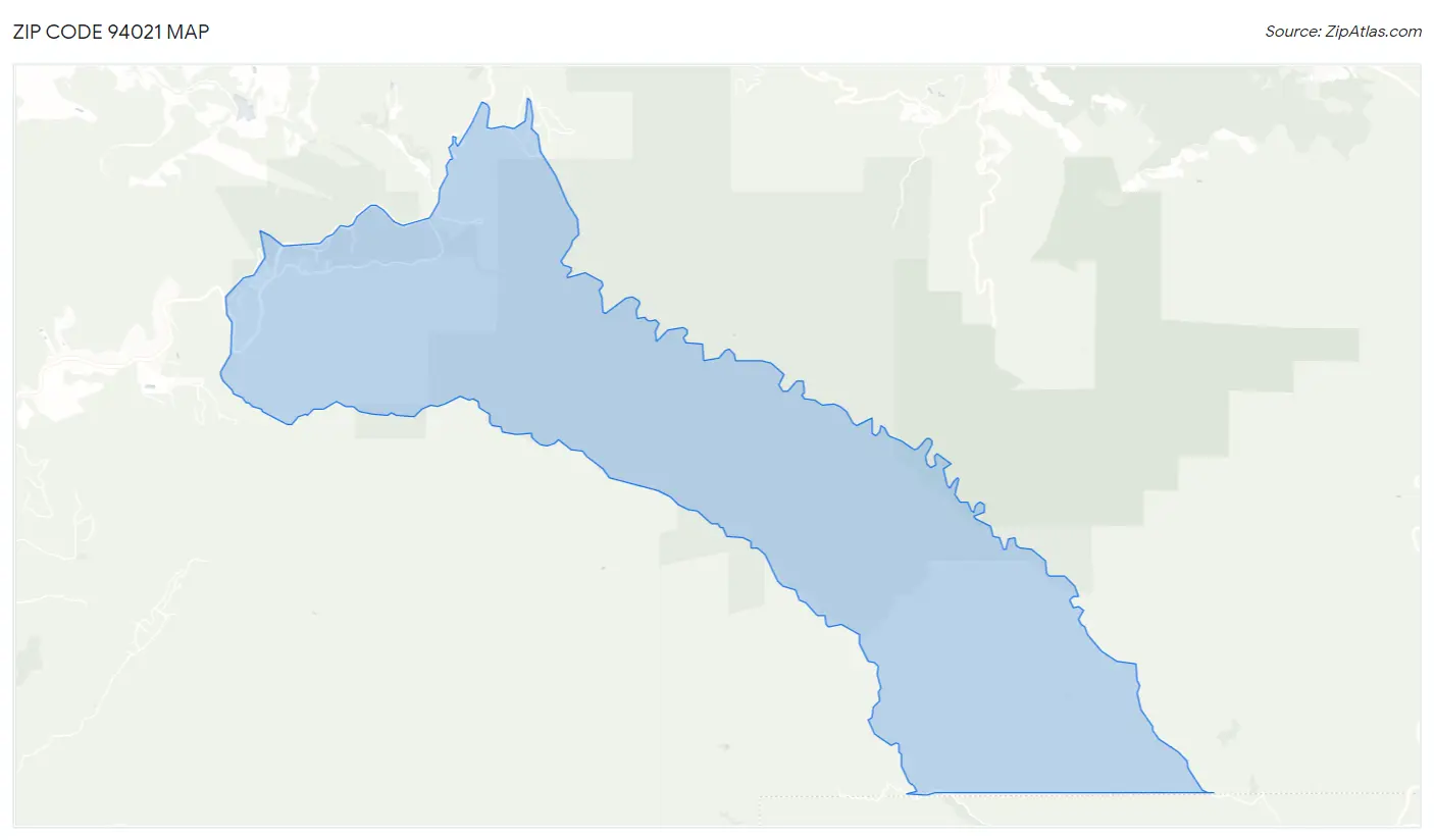 Zip Code 94021 Map