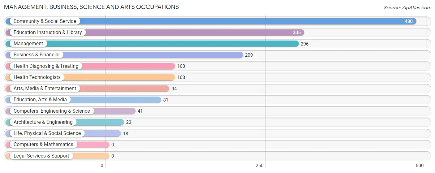 Management, Business, Science and Arts Occupations in Zip Code 94037