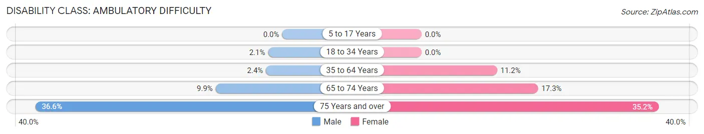 Disability in Zip Code 94085: <span>Ambulatory Difficulty</span>