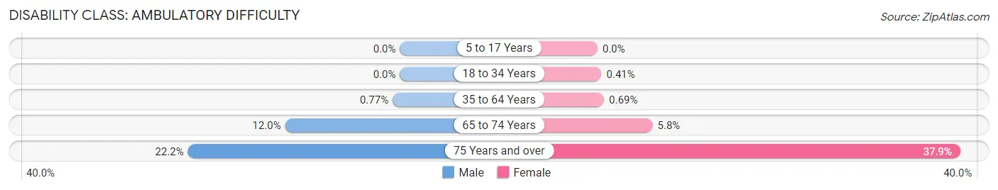 Disability in Zip Code 94123: <span>Ambulatory Difficulty</span>