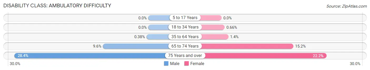 Disability in Zip Code 94402: <span>Ambulatory Difficulty</span>