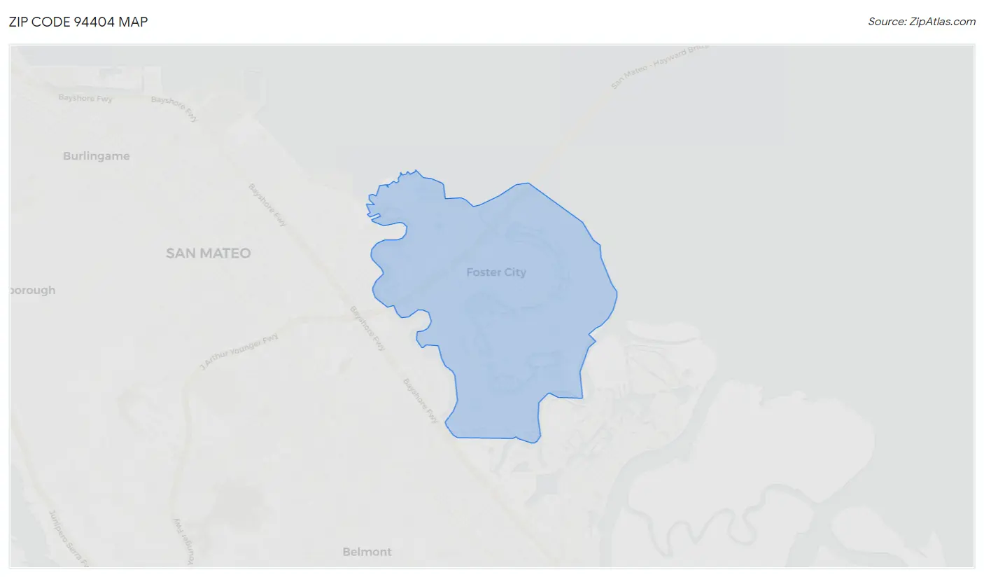 Zip Code 94404 Map