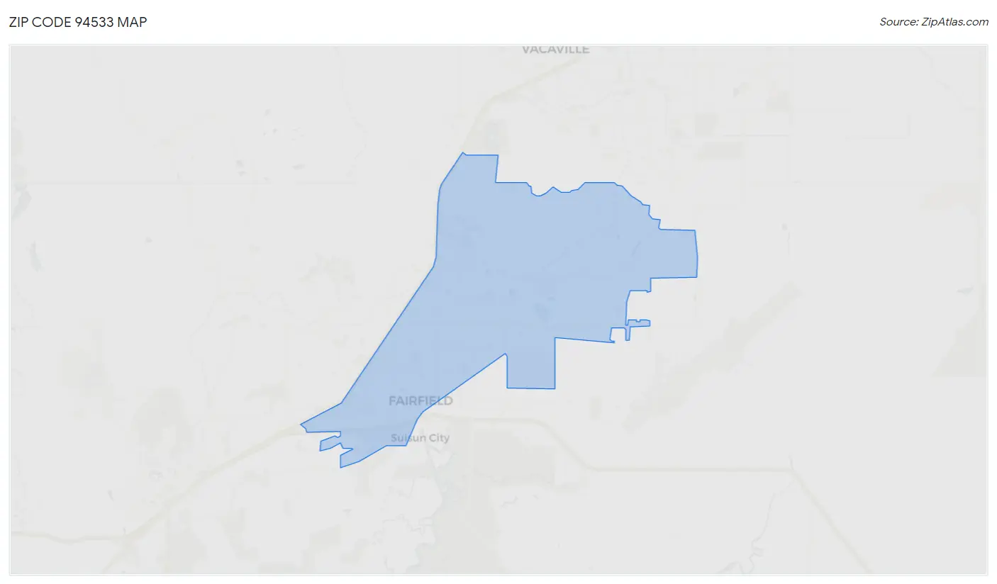 Zip Code 94533 Map