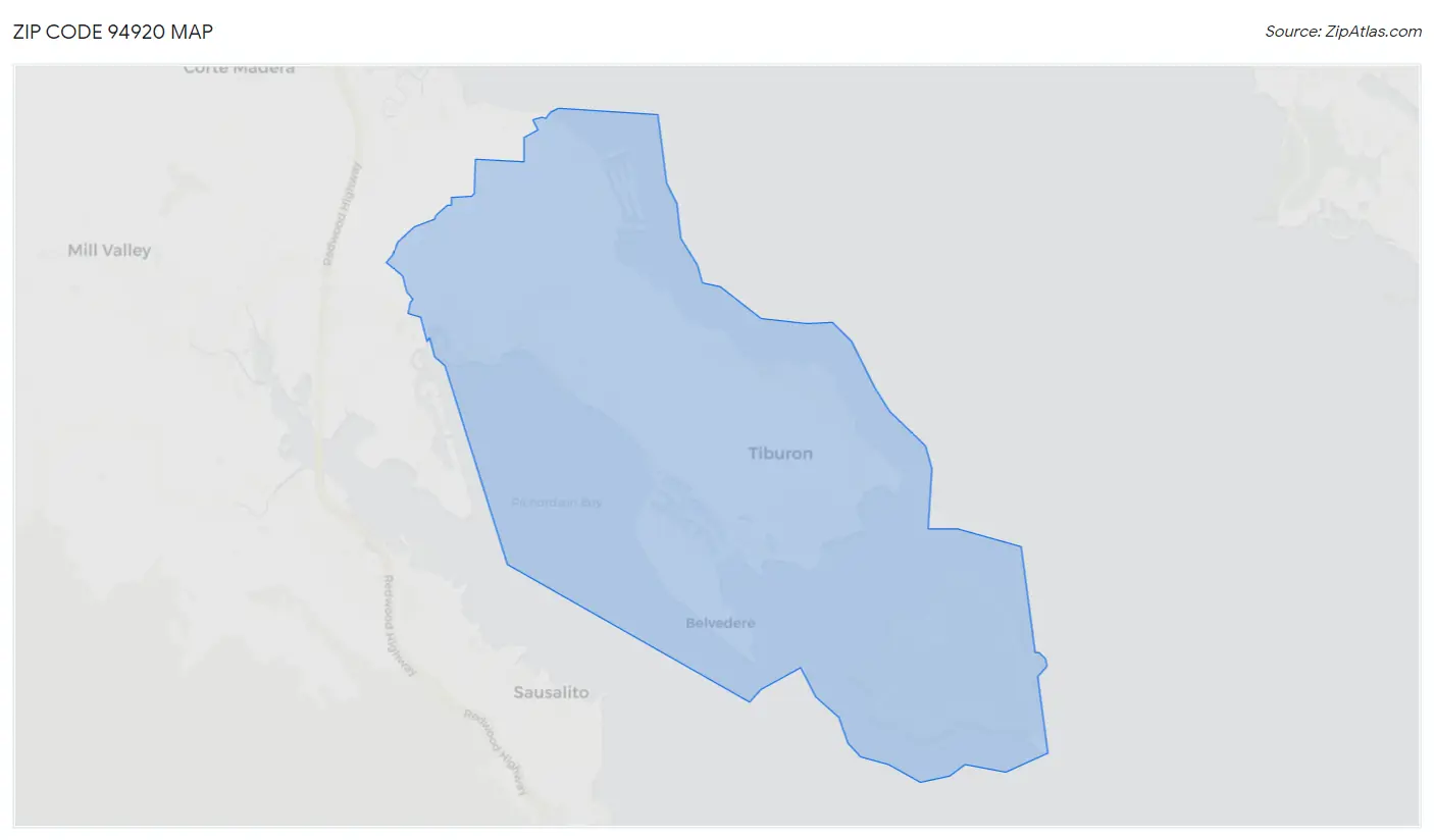 Zip Code 94920 Map