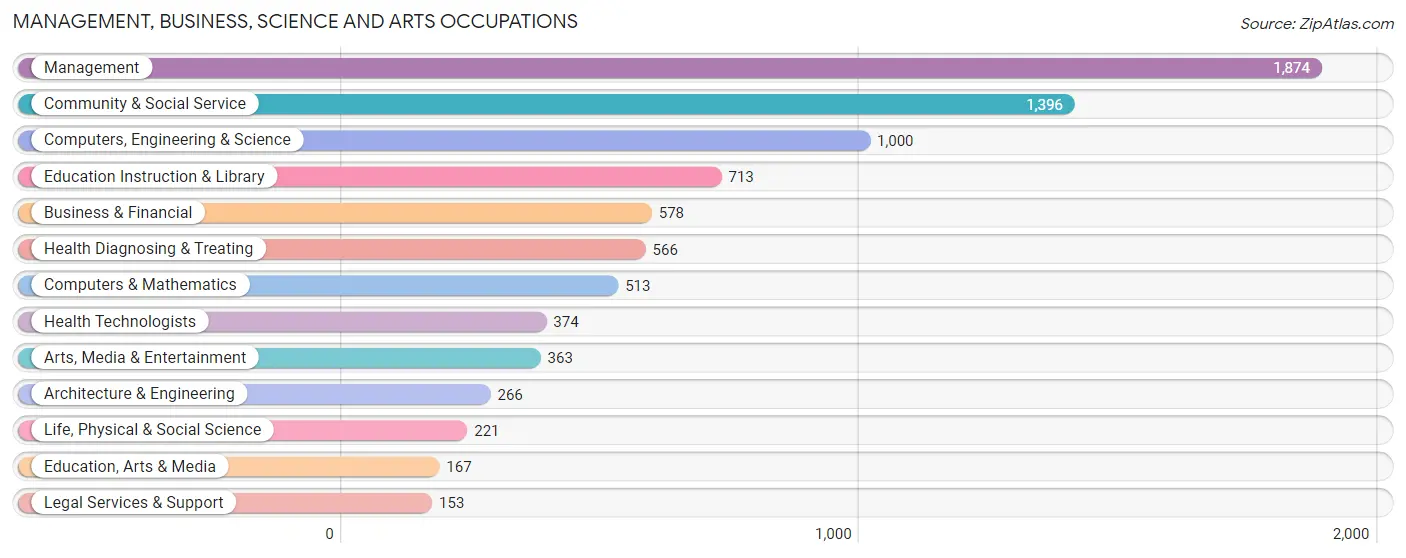 Management, Business, Science and Arts Occupations in Zip Code 94947