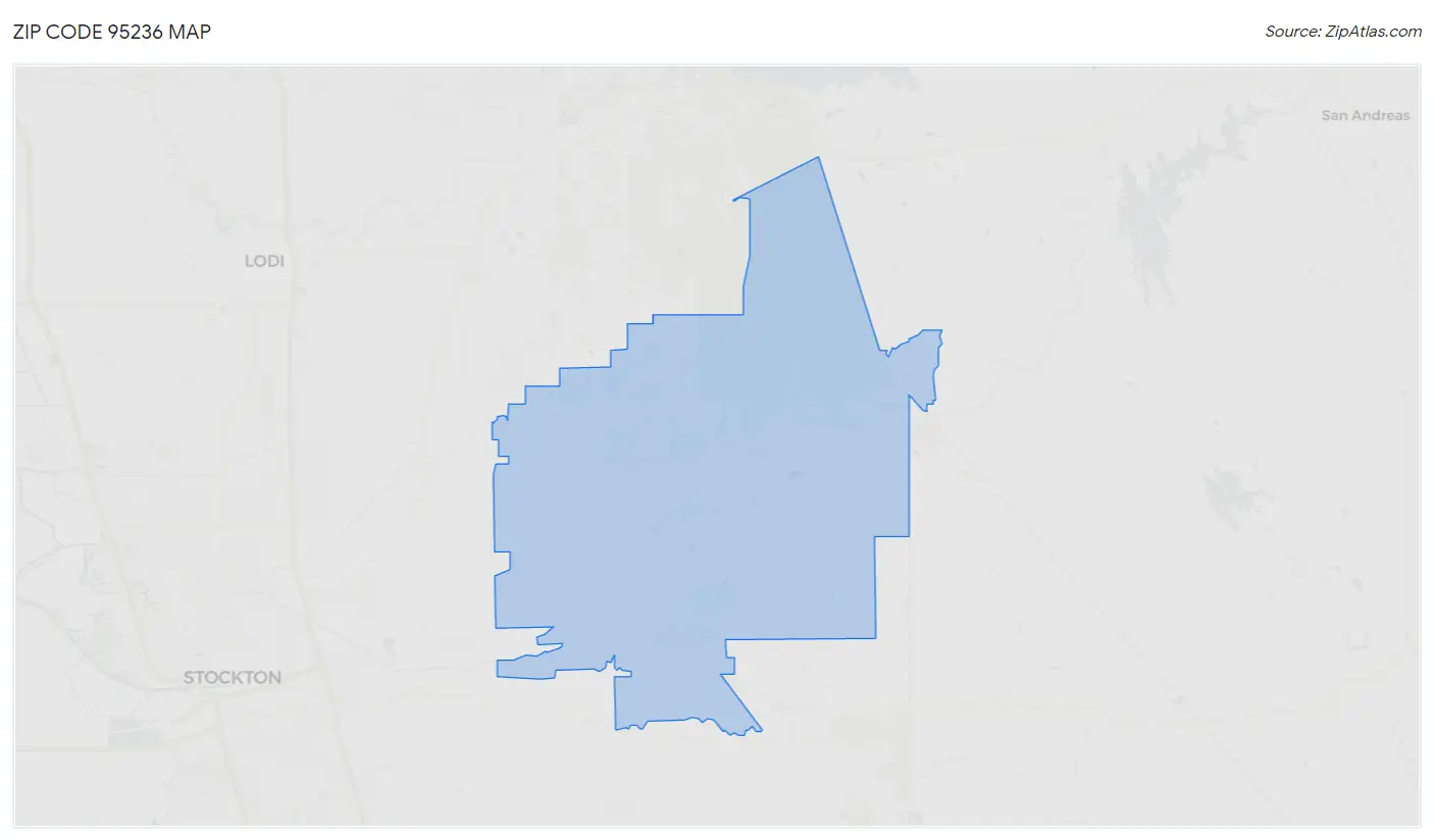 Zip Code 95236 Map