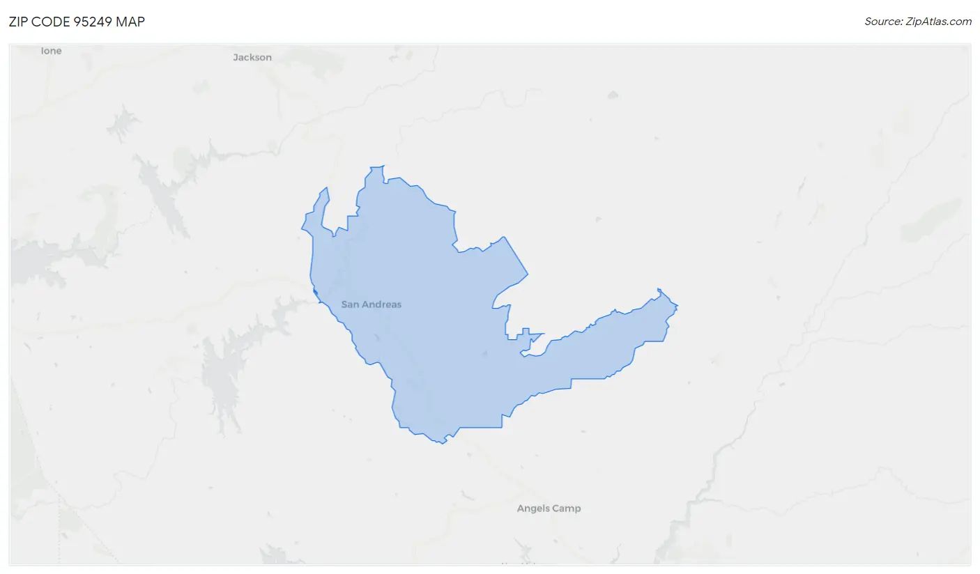 Zip Code 95249 Map