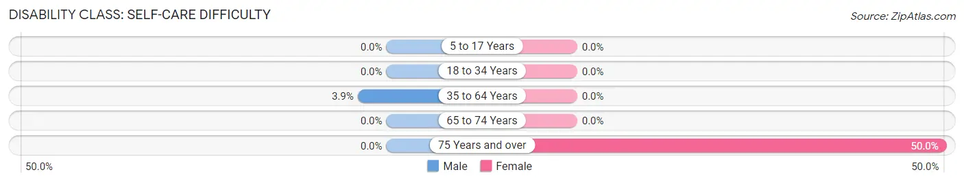 Disability in Zip Code 95313: <span>Self-Care Difficulty</span>