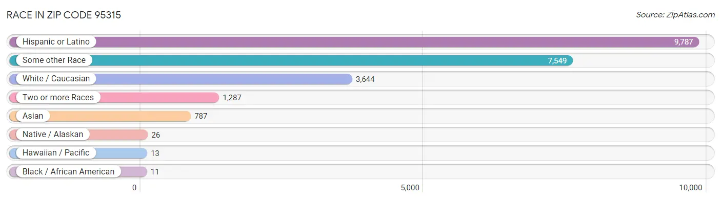 Race in Zip Code 95315