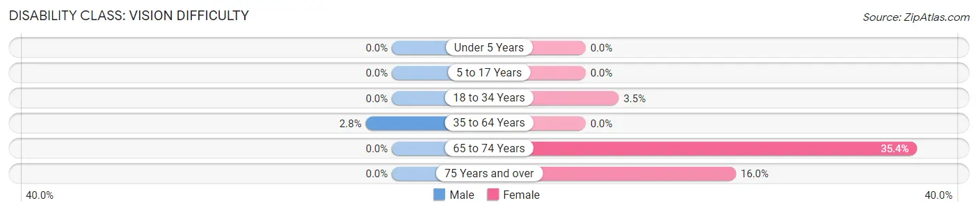 Disability in Zip Code 95328: <span>Vision Difficulty</span>