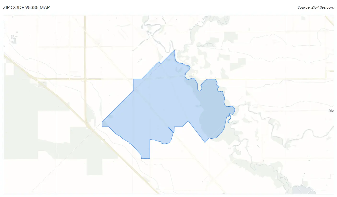 Zip Code 95385 Map