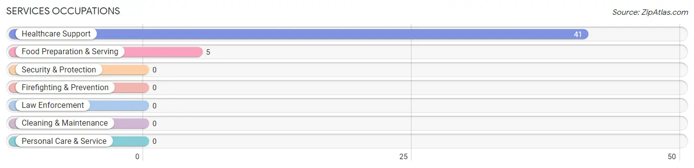 Services Occupations in Zip Code 95427