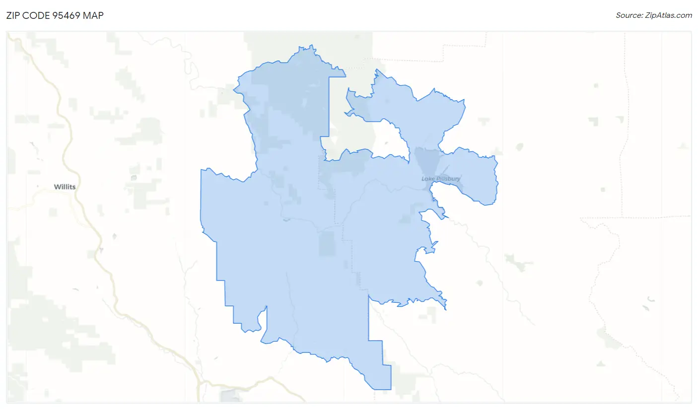 Zip Code 95469 Map