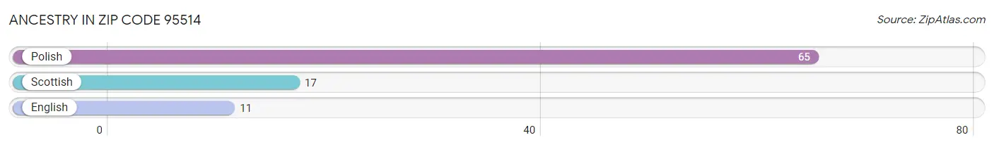 Ancestry in Zip Code 95514