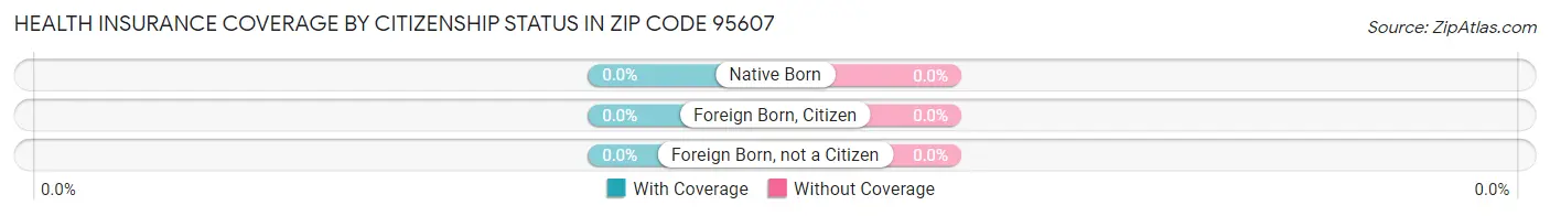 Health Insurance Coverage by Citizenship Status in Zip Code 95607