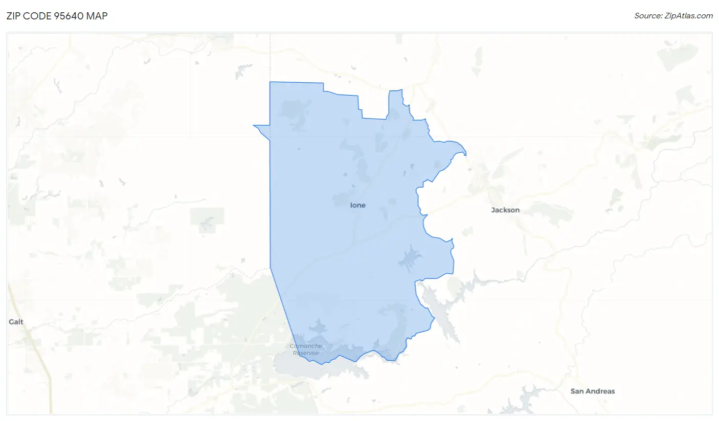 Zip Code 95640 Map