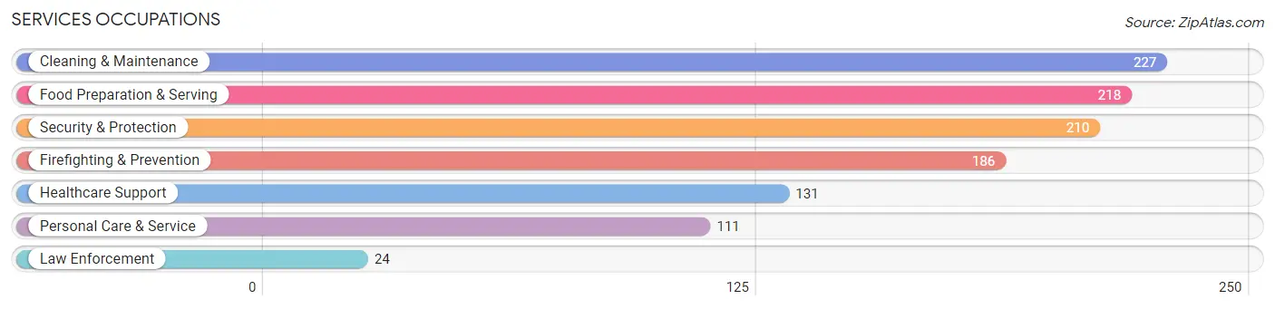 Services Occupations in Zip Code 95642