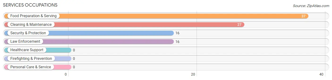 Services Occupations in Zip Code 95645