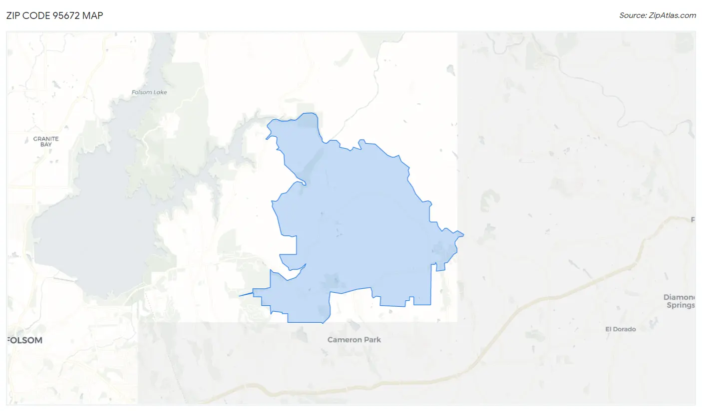 Zip Code 95672 Map