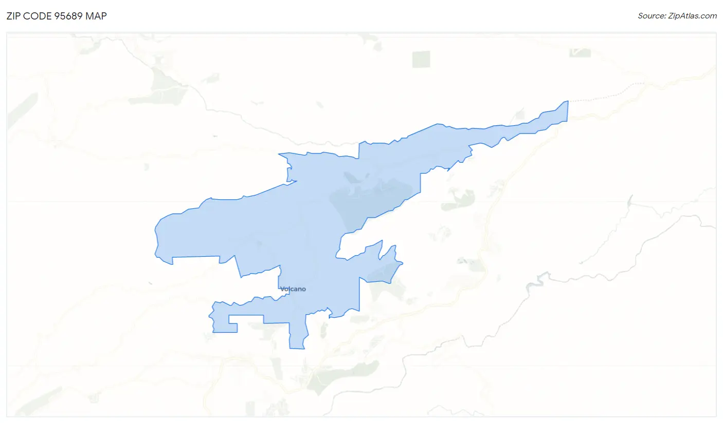 Zip Code 95689 Map