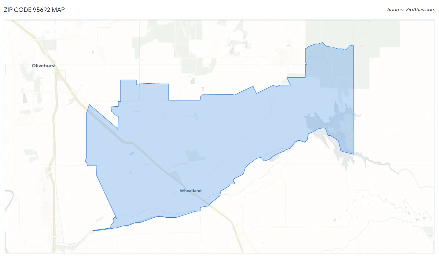 Zip Code 95692 Map