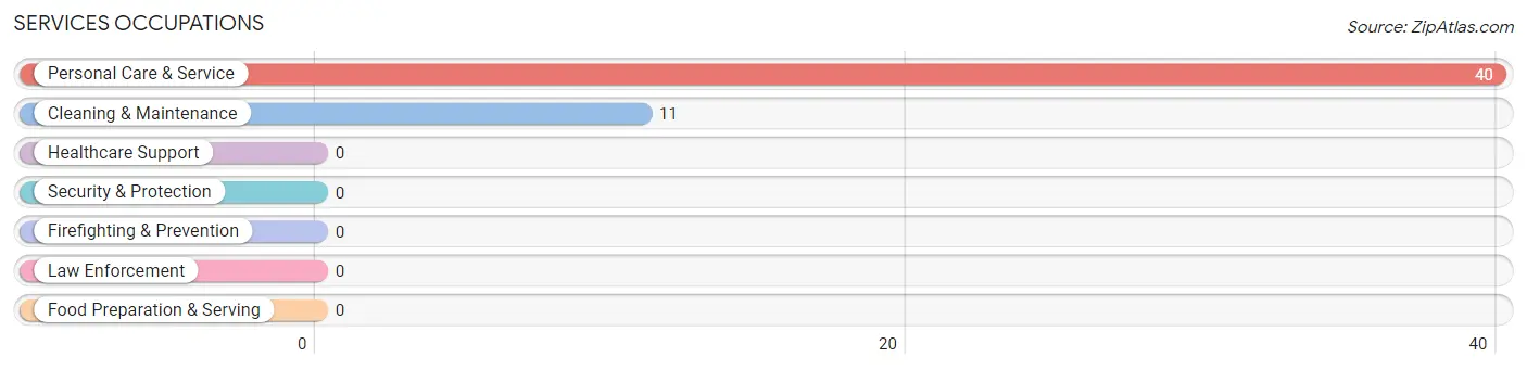 Services Occupations in Zip Code 95918