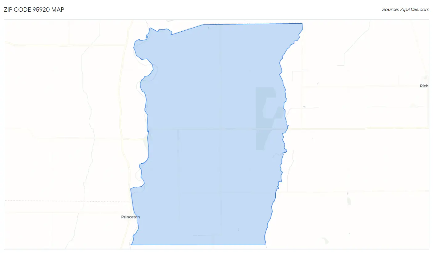 Zip Code 95920 Map