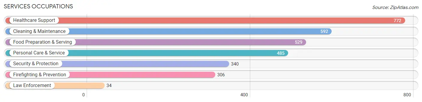 Services Occupations in Zip Code 95945