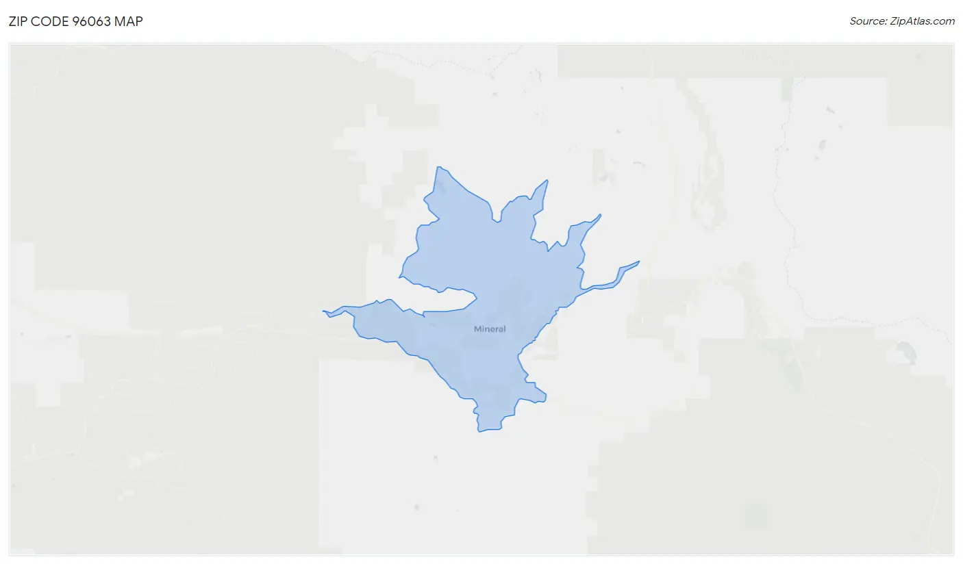 Zip Code 96063 Map