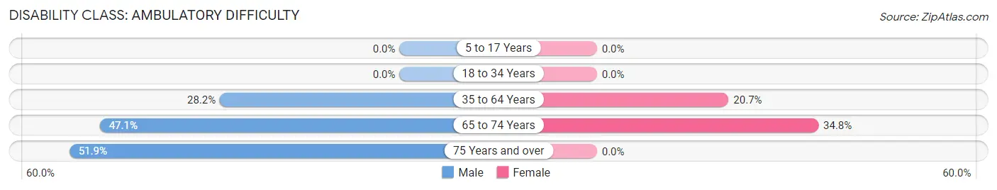 Disability in Zip Code 96084: <span>Ambulatory Difficulty</span>