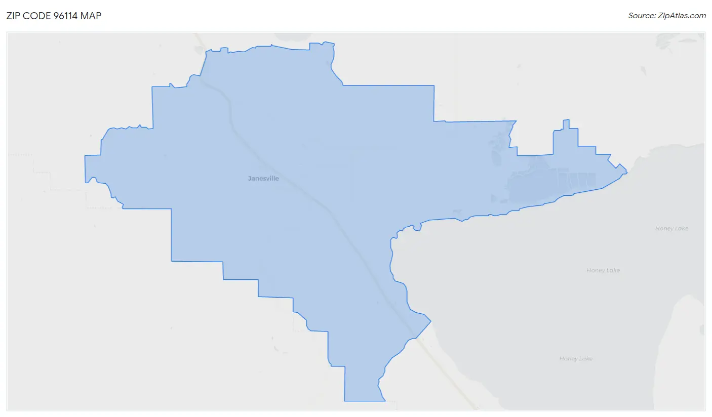 Zip Code 96114 Map