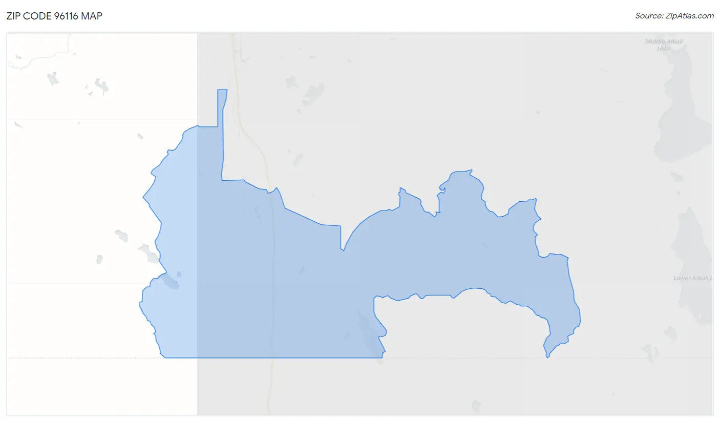 Zip Code 96116 Map