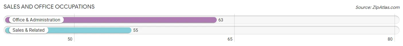 Sales and Office Occupations in Zip Code 96140