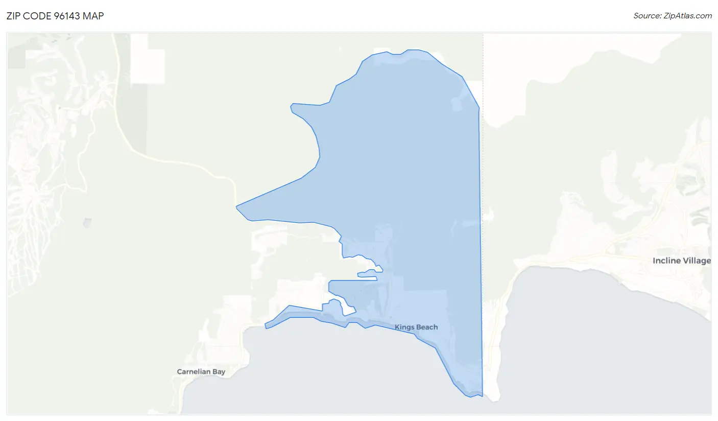 Zip Code 96143 Map