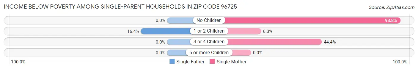 Income Below Poverty Among Single-Parent Households in Zip Code 96725