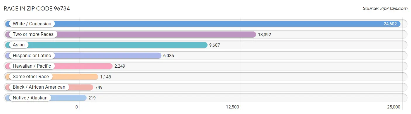 Race in Zip Code 96734