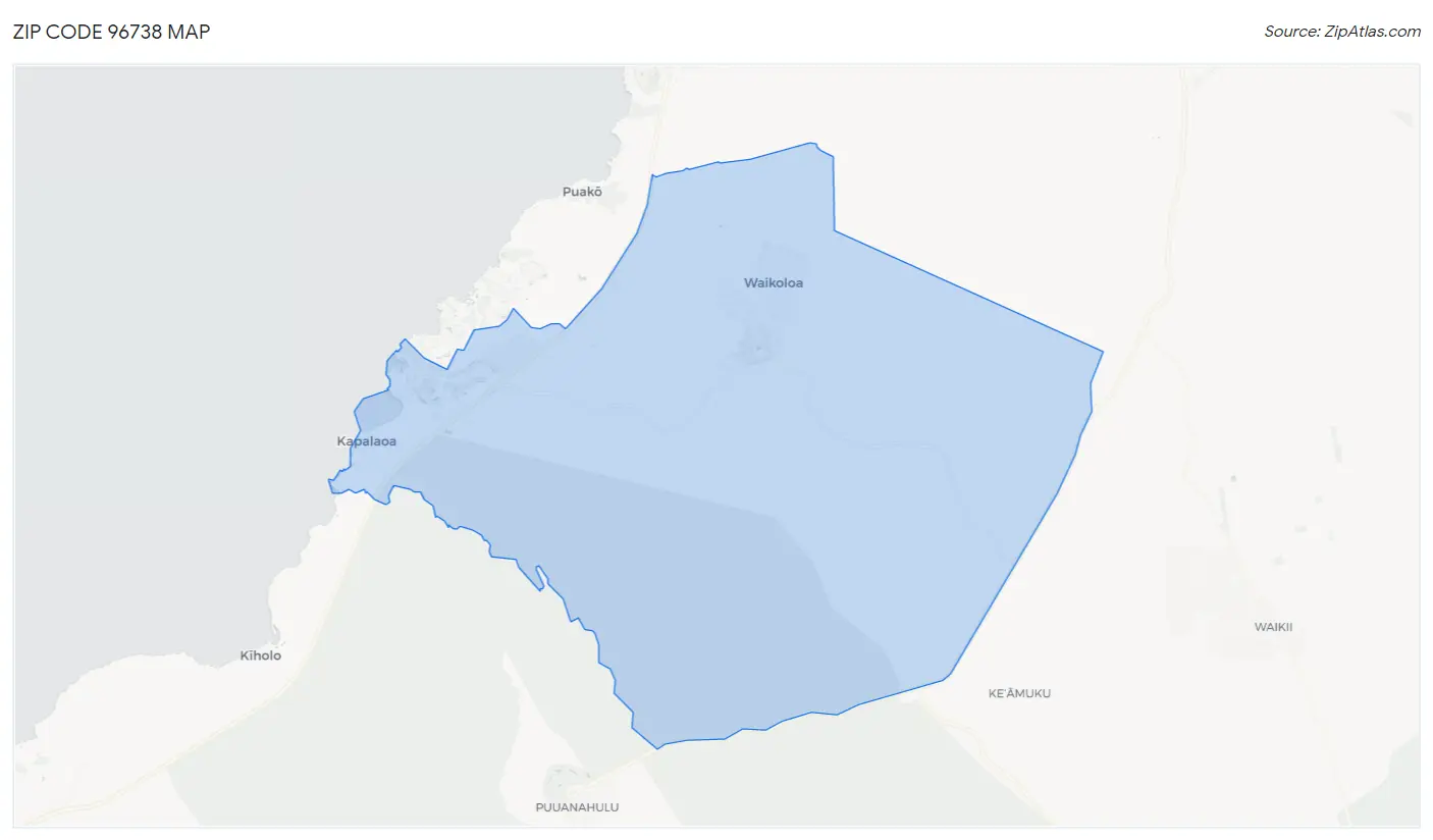 Zip Code 96738 Map