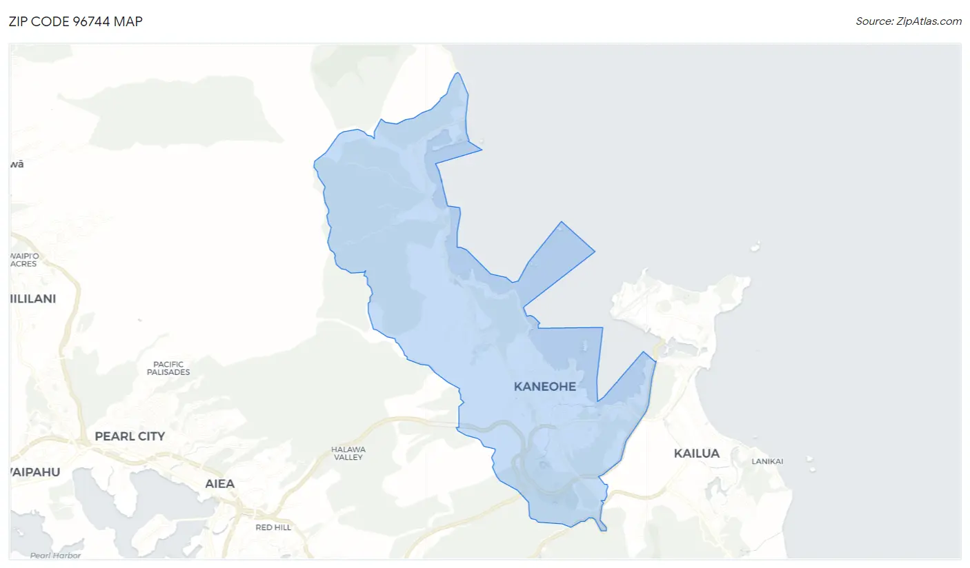 Zip Code 96744 Map