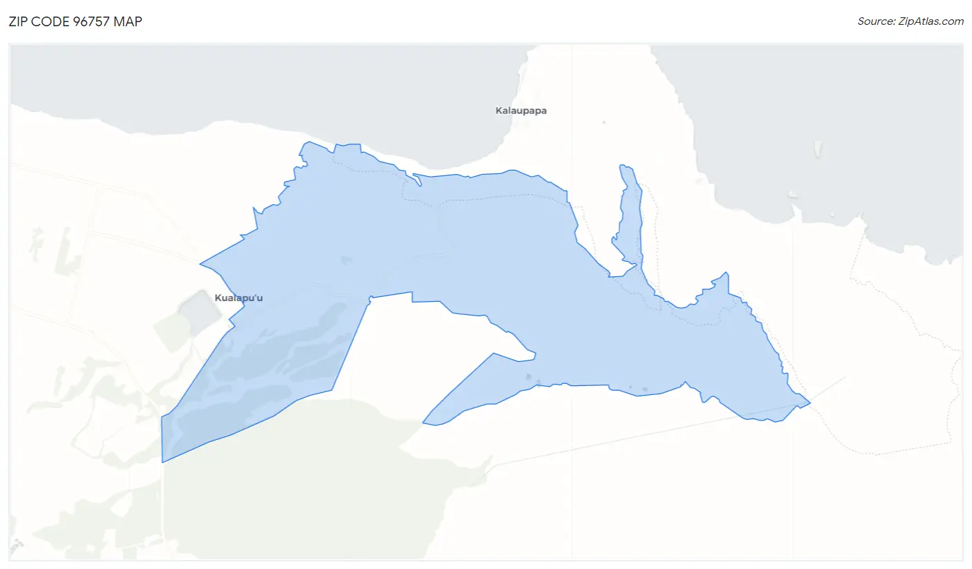 Zip Code 96757 Map