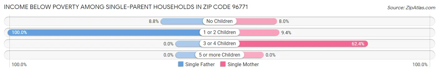 Income Below Poverty Among Single-Parent Households in Zip Code 96771
