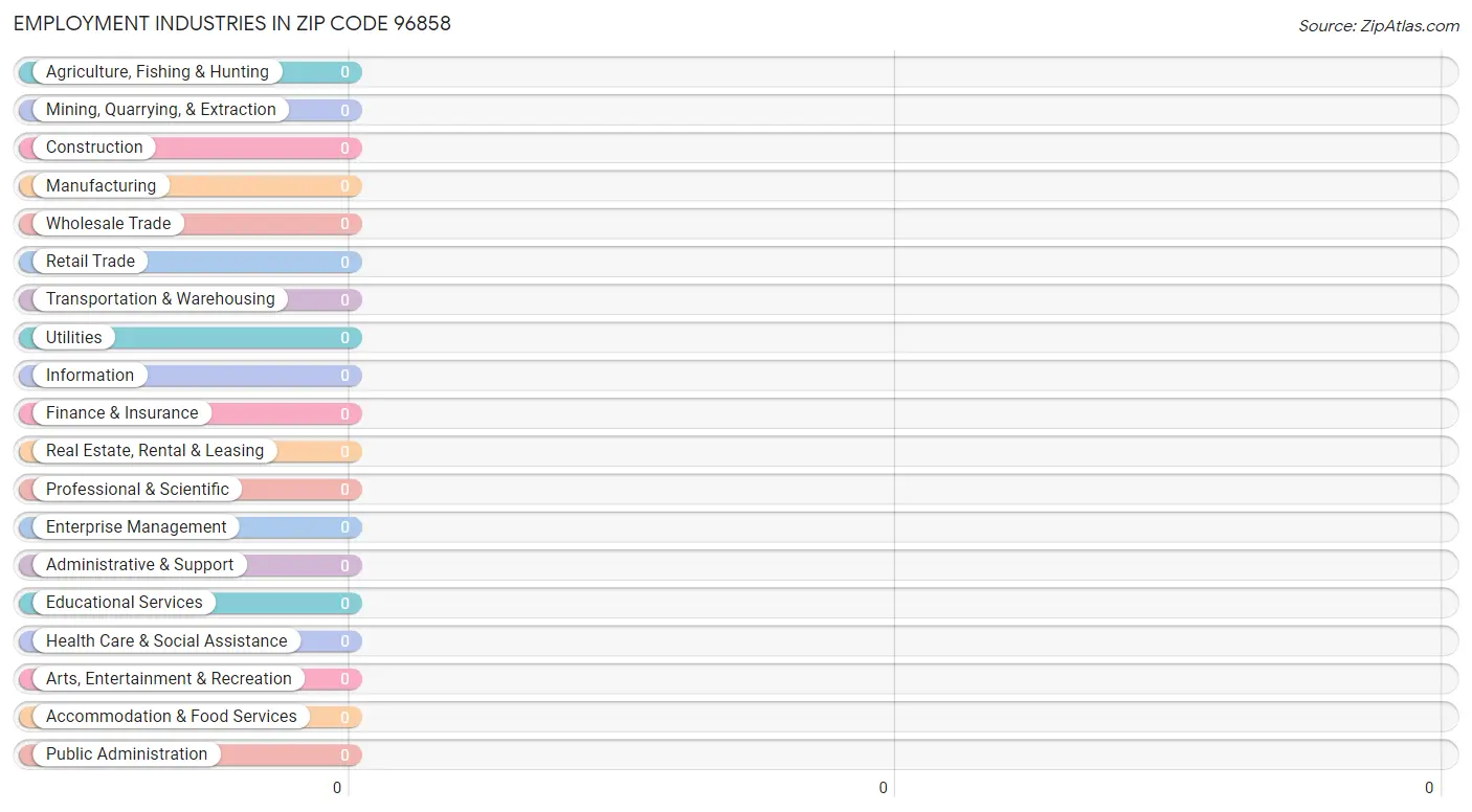 Employment Industries in Zip Code 96858