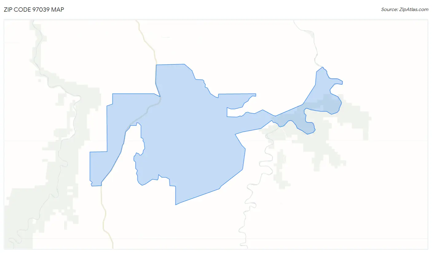 Zip Code 97039 Map