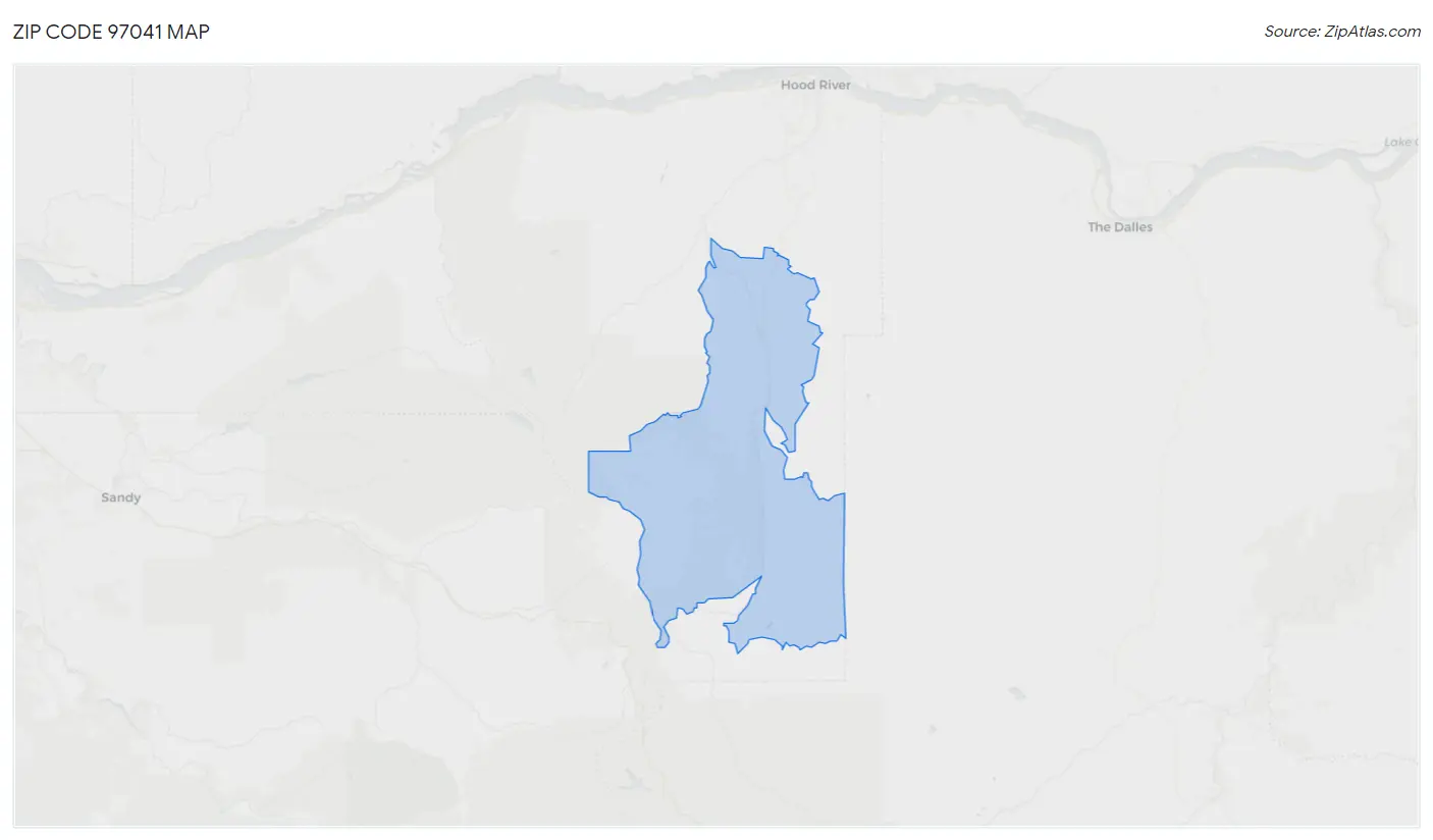 Zip Code 97041 Map