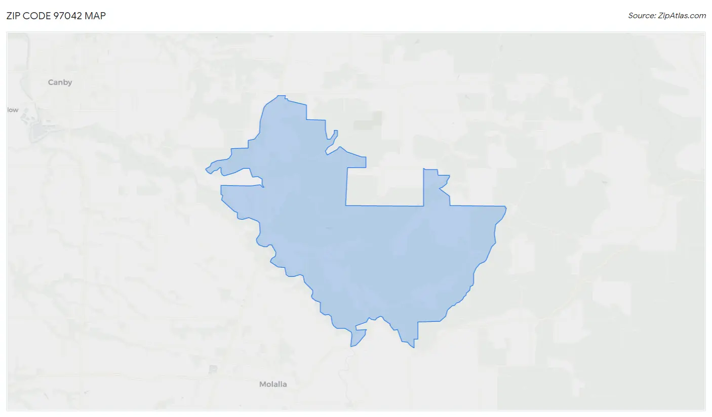 Zip Code 97042 Map