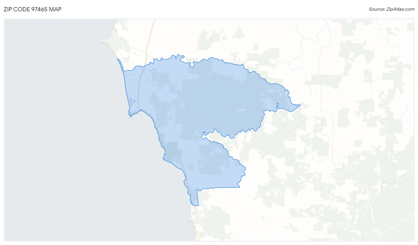 Zip Code 97465 Map