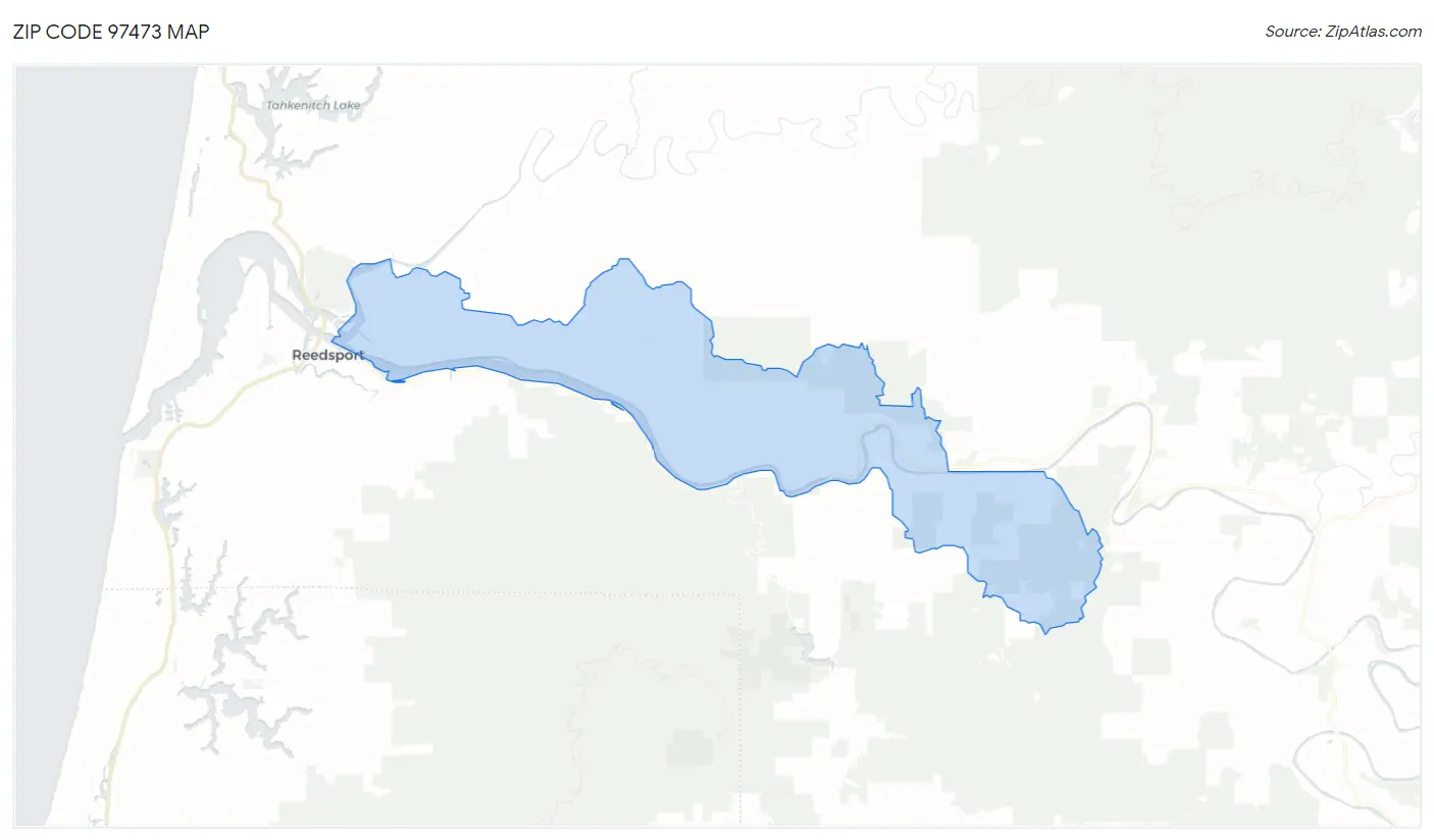 Zip Code 97473 Map