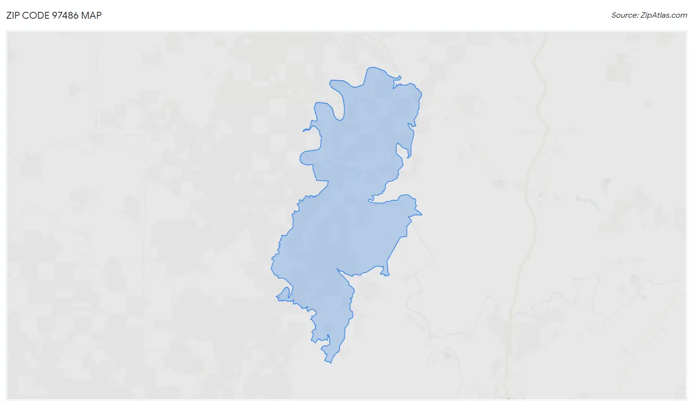 Zip Code 97486 Map