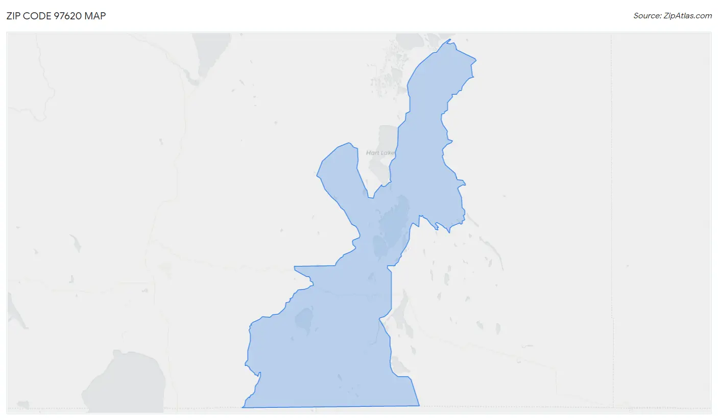 Zip Code 97620 Map