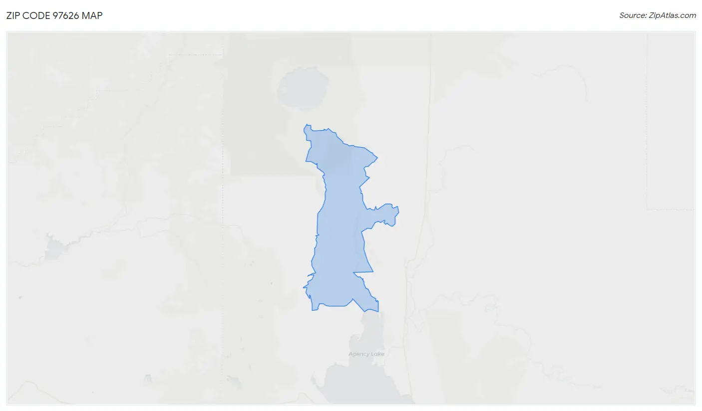 Zip Code 97626 Map